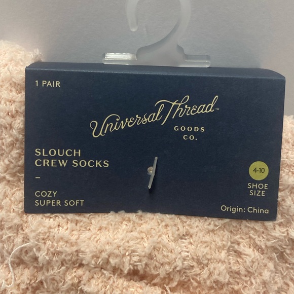 Universal Thread Soft Beige Slouch Crew Socks - Picture 2 of 4